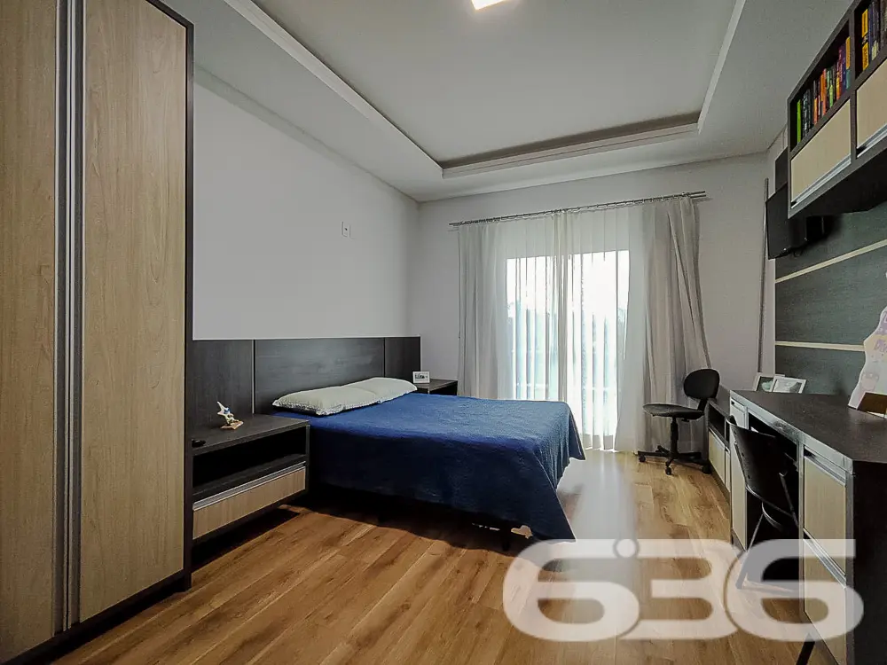 A residência de alto padrão, localizada no coração