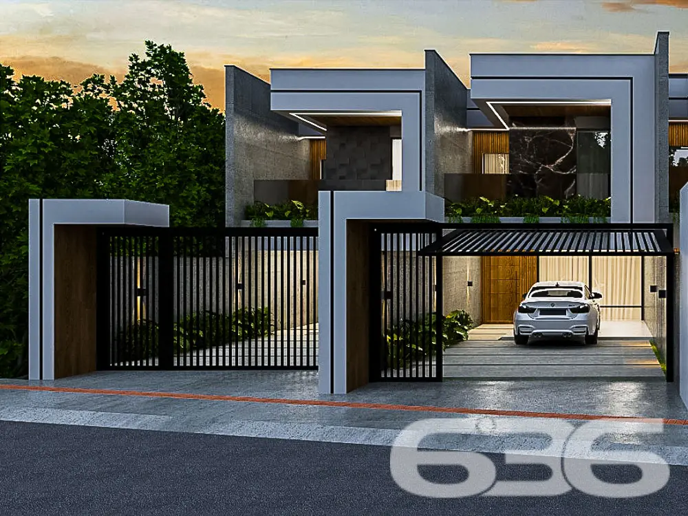 Sofisticação em Joinville - Residência Geminada de